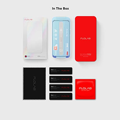 FLOLAB NanoArmour ONETIME PRO for iPhone 15 Screen Protector, Anti-Reflective, Anti-Rainbow, 3D Tempered Glass, Ultra Clear, Edge Reinforced, Easy Install, Dust-Free, Scratch Resistant - size: 15