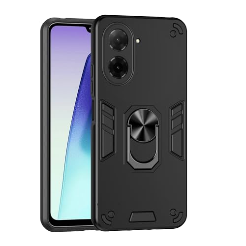 Compatible with Xiaomi Redmi A5 4G Case, Scratch Resistant Magnetism Kickstand for Poco C71 Phone Case Black - color: HY-GZS-black, size: Xiaomi Redmi A5 4G / POCO C71