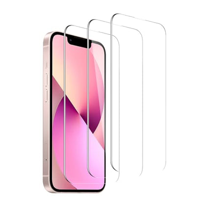 3 Pack Tempered Glass Screen Protector for iPhone 13/13 Pro/14/16e, 9H Hardness, Scratch Resistant, HD Clear, Case Friendly, Bubble-Free, Easy Install - size: iPhone 13/13 Pro/14/16e