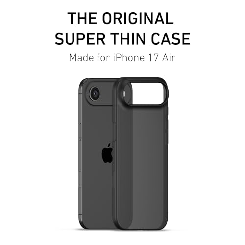 PEEL Super Thin Case for iPhone 17 Air (Transparent Black) - color: Black, size: Super Thin
