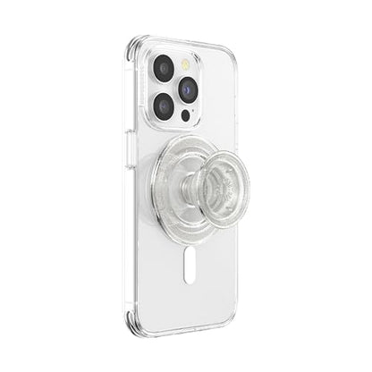 PopSockets Phone Grip for MagSafe, Magnetic Holder- Clear Glitter - color: Clear Glitter, style: MagSafe