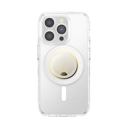 PopSockets Phone Grip for MagSafe, Magnetic Holder- Radiant White - color: Enamel Radiant White, style: MagSafe