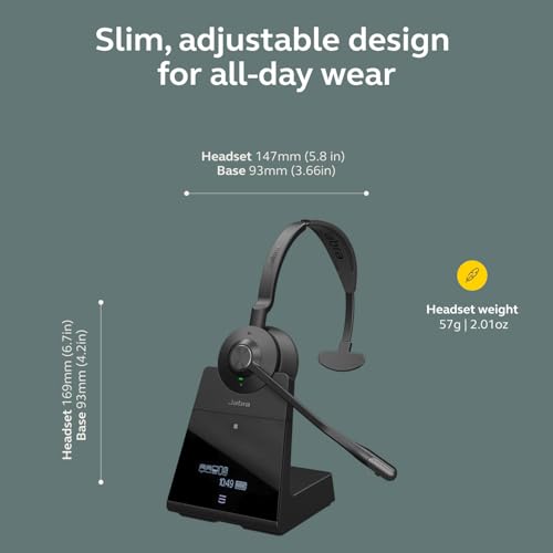 Jabra Engage 65 SE (Second Edition) Wireless Single‑Ear Headset with Mic - style: Single-Ear