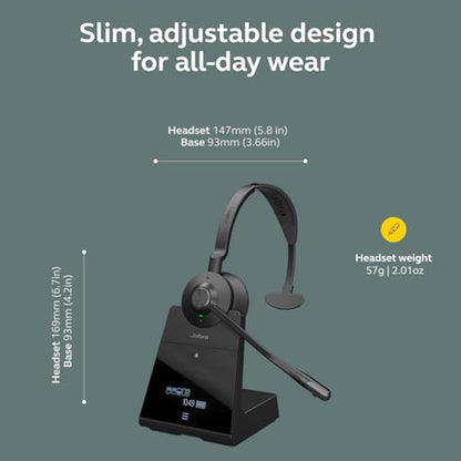Jabra Engage 65 SE (Second Edition) Wireless Single‑Ear Headset with Mic - style: Single-Ear