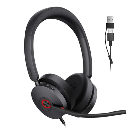 Yealink UH48 ANC Wired USB-C/A Headset,6 AI Noise-Canceling Microphones - color: USB-C/A (Teams)