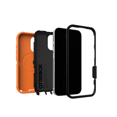 OtterBox iPhone 17 Defender Pro Series Case - Blaze Orange - Tough, Rugged & Durable iPhone Case, Snaps on MagSafe | Tough, Rugged & Durable iPhone Case, Snaps on MagSafe, Multi-Layer, Impact Absorbing iPhone Case - color: Blaze Orange, style: iPhone 17