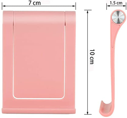 Desktop Cell Phone Stand Holder Multi-Angle Adjustable Phone Desk Stand Tablet Holder for iPhone 17 16 15 14 13 12 11 Pro Max XS XR Samsung Galaxy S22 S21 S20 S10 S9 Edge Android Smartphone - color: Pink