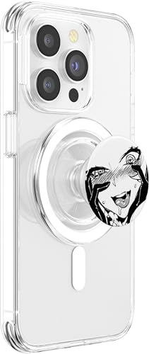 Cute Ecchi Hentai Girl Ahegao Waifu Pop Socket PopSockets PopGrip for MagSafe - style: Magnetic PopGrip