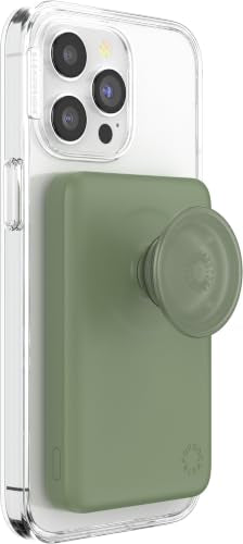 PopSockets PowerPack Phone Charger with MagSafe- Eucalyptus - color: Eucalytpus