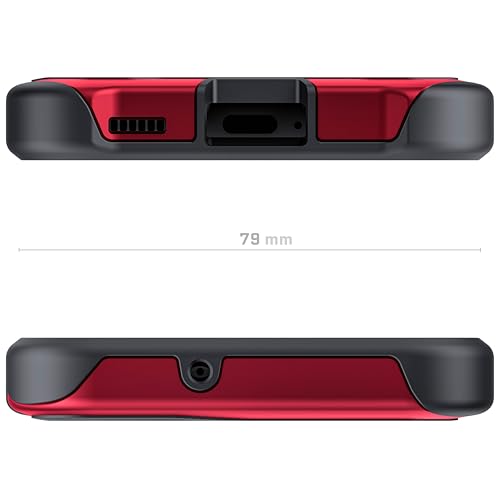 Ghostek ATOMIC slim Samsung S22 Case with Clear Back and Strong Aluminum Metal Bumper Heavy Duty Protection Lightweight Military Grade Shockproof Cover Designed for 2022 Galaxy S22 5G (6.1 Inch) (Red) - color: Red, size: Galaxy S22