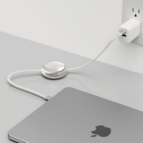 iOttie Basix 100W Retractable USB-C Cable, Fast Charging USB C-to-C Cable with 4 Adjustable Cable Lengths, USB C Cable for iPhone 17/17 Air/17 Pro/Pro Max, 16, 15 Series, Samsung S24/23+