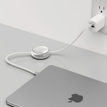 iOttie Basix 100W Retractable USB-C Cable, Fast Charging USB C-to-C Cable with 4 Adjustable Cable Lengths, USB C Cable for iPhone 17/17 Air/17 Pro/Pro Max, 16, 15 Series, Samsung S24/23+