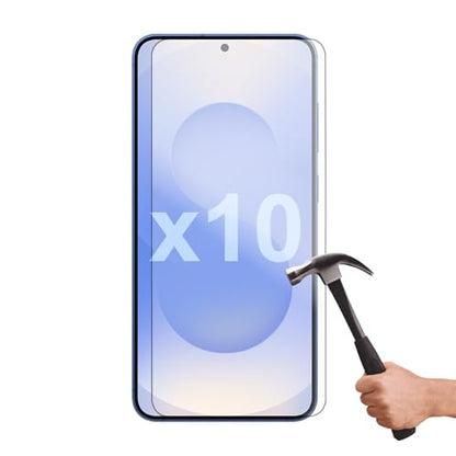 10 Pack Tempered Glass Screen Protector Guard for Samsung Galaxy S25+ PLUS Bulk