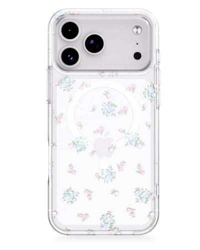 Feams for iPhone 17 Pro Case [Compatible with Magsafe] Slim Shockproof Protective Clear Phone Cover for iPhone 17 Pro 6.3" Women Girls, Cottage Rose - color: Cottage Rose, size: for iPhone 17 Pro (6.3 Inch)