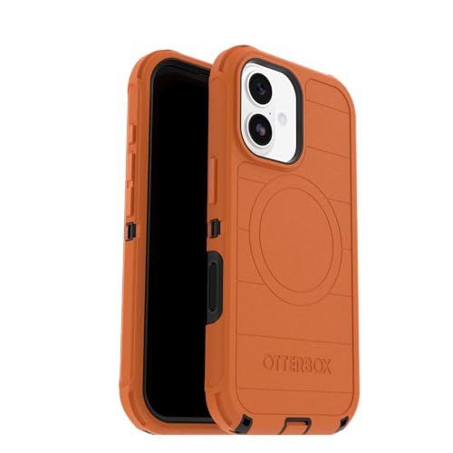 OtterBox iPhone 17 Defender Pro Series Case - Blaze Orange - Tough, Rugged & Durable iPhone Case, Snaps on MagSafe | Tough, Rugged & Durable iPhone Case, Snaps on MagSafe, Multi-Layer, Impact Absorbing iPhone Case - color: Blaze Orange, style: iPhone 17
