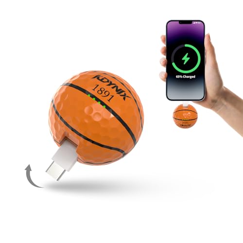 Mini Portable Charger USB C Power Bank 2000mAh Phone Charger Battery Pack Compatible with iPhone 17/17 Air/17 Pro/17 Pro Max/16/16 Plus/16 Pro/16 Pro Max/15 Series, Galaxy Series, Android etc - color: Basketball