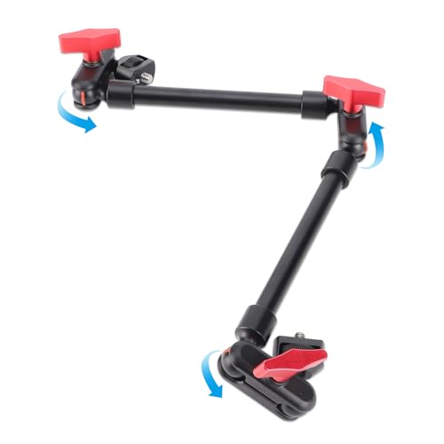 LICAEVEY 22 Adjustable Magic Arm with Clamp Camera Mount, Articulating Arm Friction Magic Arm Camera Mount Clamp with 1/4in Thread for LED Light Video Rig Tripod Action Camera