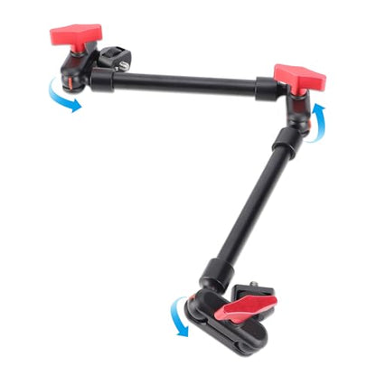 LICAEVEY 22 Adjustable Magic Arm with Clamp Camera Mount, Articulating Arm Friction Magic Arm Camera Mount Clamp with 1/4in Thread for LED Light Video Rig Tripod Action Camera
