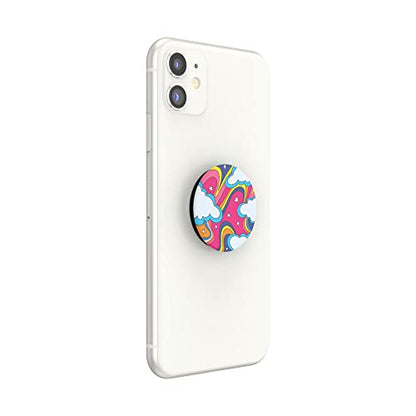 PopSockets Adhesive Phone Grip, Holder, Phone Stand, Celestial - Retro Rainbow - color: Retro Rainbow, style: Adhesive