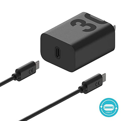 Motorola TurboPower 30 Charger with 1m USB-C to USB-C Cable - size: 30W