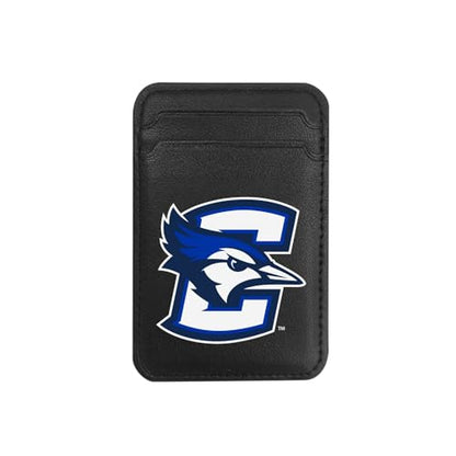 OTM Essentials Creighton University Faux Leather Phone Wallet Sleeves, Sleek Magnetic Phone Wallet Case, Lightweight Accessories, Compatible with Apple iPhone 12 or Up, Classic - color: Creighton University, style: Faux Leather