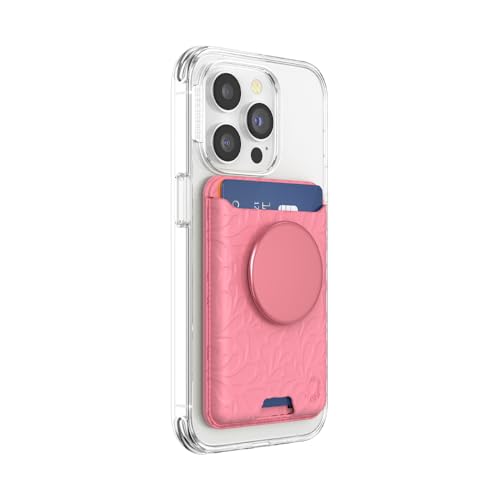 PopSockets Phone Wallet for MagSafe with Grip- Putty Tooled - color: Putty Tooled, style: With Grip