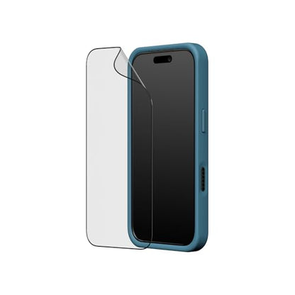 RhinoShield Phone Case for iPhone Air | SolidX with Impact Screen Protector PRO - Reinforced Shock-Absorbing Protection with Military Grade Drop Protection - Ocean Blue