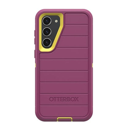 OtterBox Galaxy S23+ (Only) - Defender Series Case - Carnival Glow (Pink & Yellow) - Rugged & Durable - with Port Protection - Includes Holster Clip Kickstand - Non-Retail Packaging - color: Carnival Glow (Pink & Yellow)