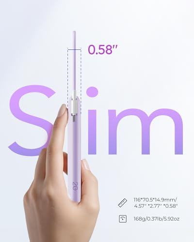 VIYISI Ultra Slim Portable Charger Small 10000mah with Built-in USB C Cable - color: Purple