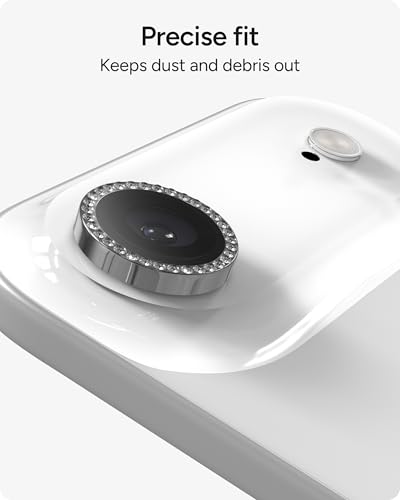 ZAGG iPhone Camera Lens Protector for iPhone Air - Diamond, Camera Ring, Maximum Impact & Scratch Protection, Anti-Reflective Technology, Smudge-Resistant, Precise Fit, Glass Elite - color: Diamond