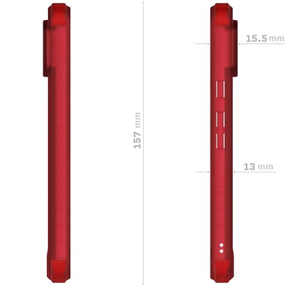 Ghostek Covert Clear Google Pixel 8 Case - Transparent Silicone Shockproof Cover, Compatible with Wireless Charging (6.2 Inch, Red) - color: Red [Limited Edition], size: Pixel 8