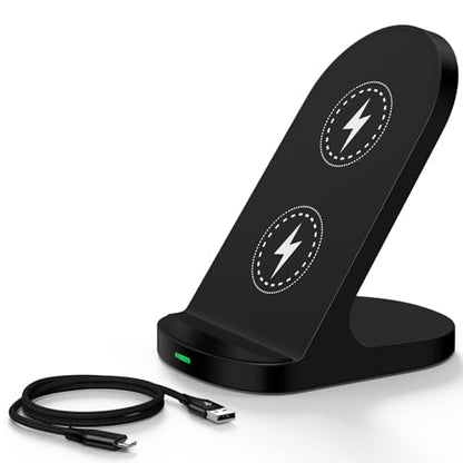 Wireless Charger Fast Charging Stand for Moto G Stylus 5G 2026/G Power 2025 - color: Black