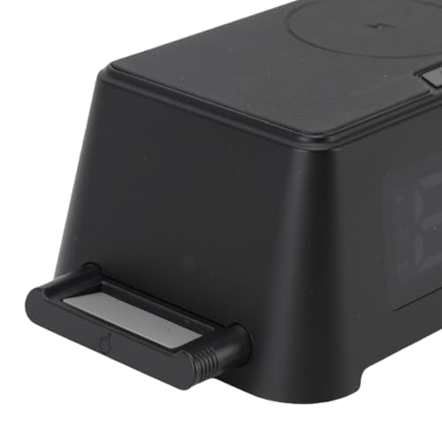 Wireless Charger Headphone Watch Alarm ClockEfficient 6in1 Charging Station for PhoneIdeal for Home Office Use and TravelABS Material
