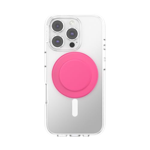 PopSockets Phone Grip for MagSafe, Magnetic Holder- Neon Pink - color: Neon Pink, style: MagSafe