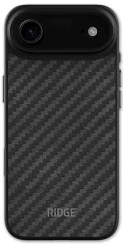 Ridge Case Compatible with iPhone 17 AIR - Compatible with MAGSAFE & Wireless Charging, Aluminum Control Buttons, Dual-Layer Construction, TPU Bumper with Drop Protection (Carbon) - color: Carbon, size: iPhone Air