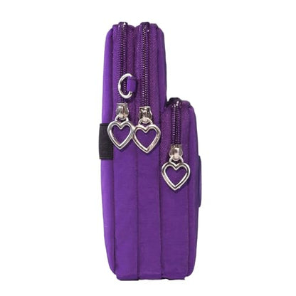 JANKS Small Crossbody Bags for Women Mini Cell Phone Purses Handbag Shoulder Bag - color: 01 Purple