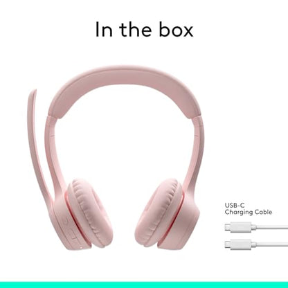 Logitech Zone 300 Wireless Bluetooth Headset with Noise Canceling - Rose - color: Rose