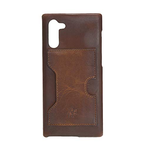 Venito Florence Leather Wallet Phone Case Compatible with Samsung Galaxy Note 10 - Extra Secure with RFID Blocking - Detachable Phone Wallet - Antique Brown - color: Antique Brown, size: Note10