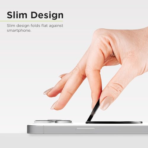 PureGear Magnetic Phone Ring Grip, for MagSafe Kickstand Holder - color: Brushed Black with Black Glitter
