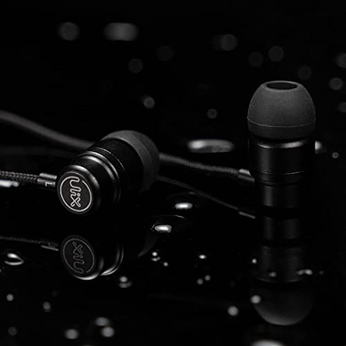 UliX Rider Wired Earbuds in-Ear Headphones, Earphones with Microphone, 5 Years Warranty, with Anti-Tangle Cable, Ear Buds for iPhone, iPad, Samsung, School Students, Kids, Women, Small Ears