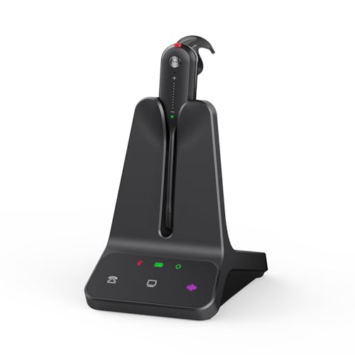 Yealink DECT Wireless Headset,Single Ear (Mono) Convertible Office Headset