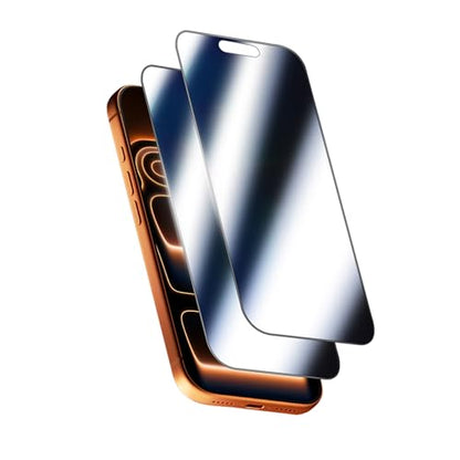2 Pack Mirror Privacy Screen Protector for iPhone 17 - color: Silver iPhone 17