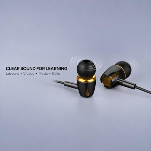 Kamon 5 Pack Wired Earbuds Headphones with 3.5mm AUX Plug Earphones (K1) - color: K1
