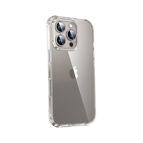 1PC Clear Soft TPU Silicone Case for iPhone 16 Pro Max | Clear Flexible Back Cover Made of Soft TPU/Silicone Rubber with Precise Rear Camera Cutouts - color: For iPhone 16 Pro Max