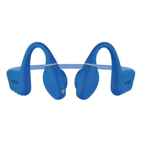 Raycon Bone Conduction Headphones - Open Ear Running Headphones & Bluetooth Earbuds, Sweat & Water-Resistant with Mic - color: Blue