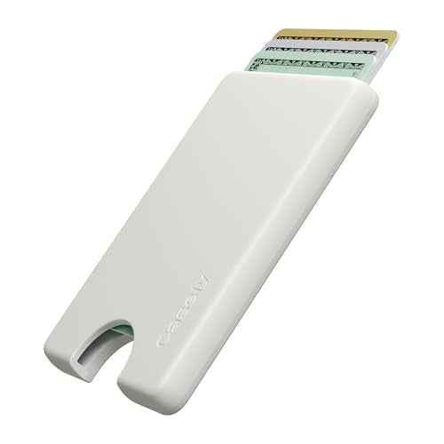 Casely MagWallet | Soft White | Slim Wallet Card Holder | Compatible with MagSafe | Soft-Touch Hard Silicone | Holds Up to 3 Cards - color: Soft White