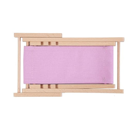 Foldable Wooden Cell Phone Stand, Phone Holder for Desk - color: Light Purple
