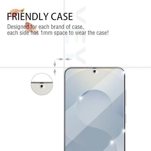 Galaxy S25 Tempered Glass Screen & Lens Protector 2+2 Pack HD Clear | [Ultrasonic Fingerprint Unlock] [Case Friendly] [Bubble-Free] - size: Galaxy S25