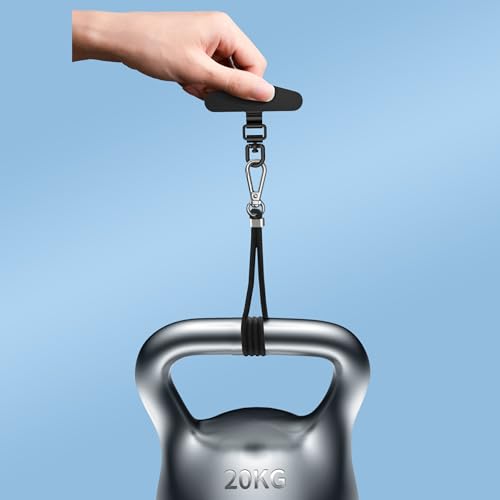 TENOC 360 Rotation Metal Phone Tether Tab, 2Pcs, Black - color: 360° Rotation-black