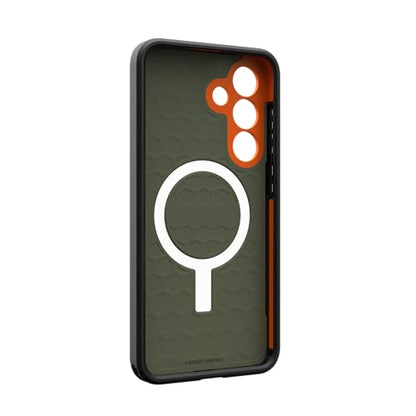 URBAN ARMOR GEAR UAG Designed for Samsung Galaxy S25 FE Case Civilian - Magnetic Charging Compatible Rugged Military Grade MIL-STD Protective Cover, Olive Drab - color: Civilian - Olive Drab